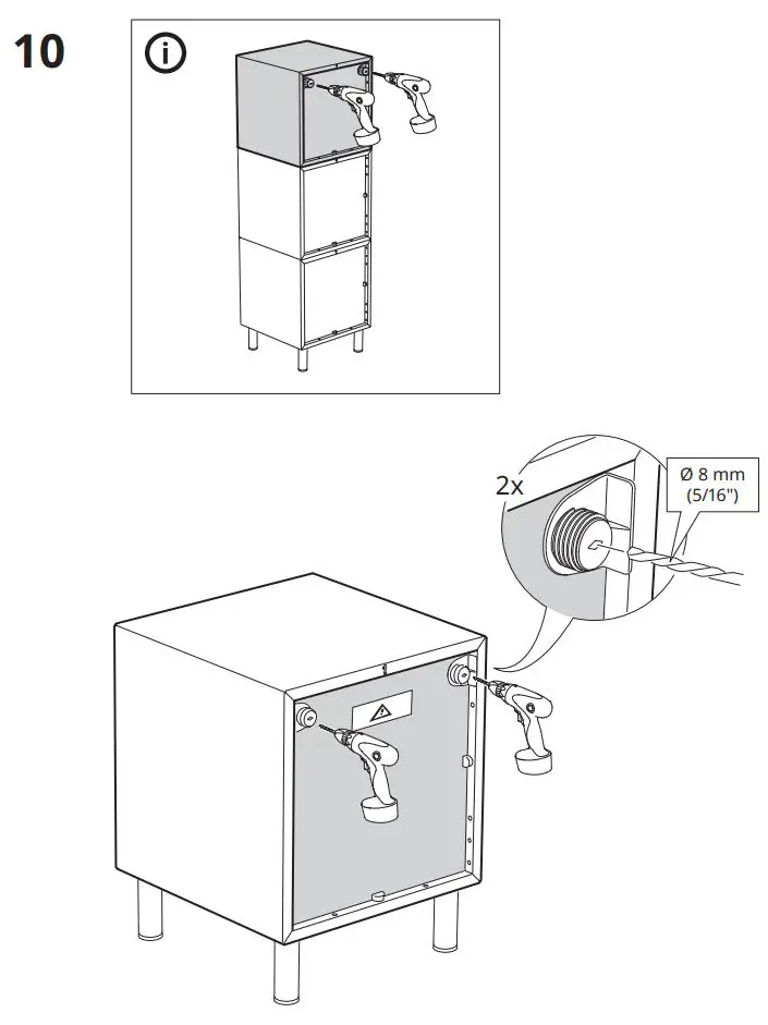 IKEA 103.321.22 EKET Cabinet Instruction Manual - Assembly 10