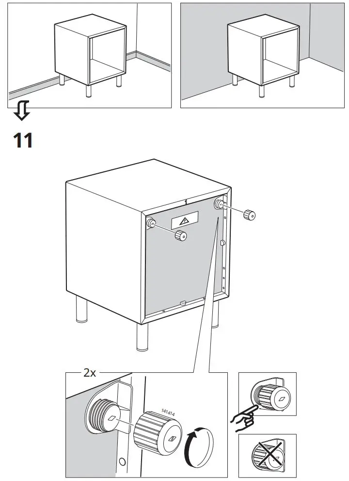 IKEA 103.321.22 EKET Cabinet Instruction Manual - Assembly 11