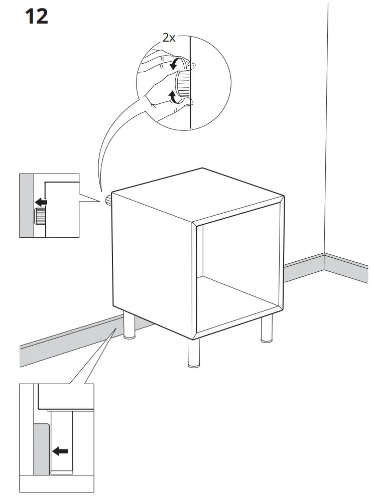 IKEA 103.321.22 EKET Cabinet Instruction Manual - Assembly 12