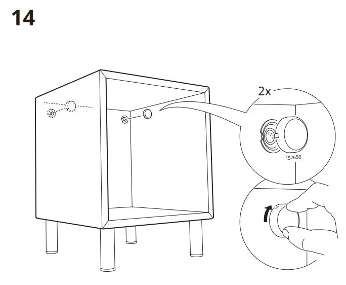 IKEA 103.321.22 EKET Cabinet Instruction Manual - Assembly 14