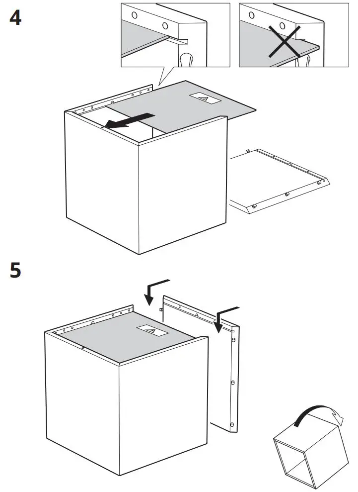 IKEA 103.321.22 EKET Cabinet Instruction Manual - Assembly 4,5
