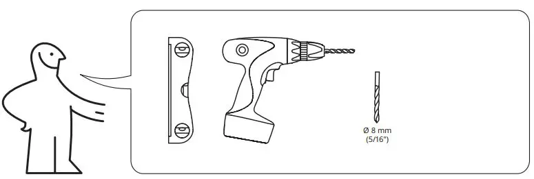 IKEA 103.321.22 EKET Cabinet Instruction Manual - need accessories