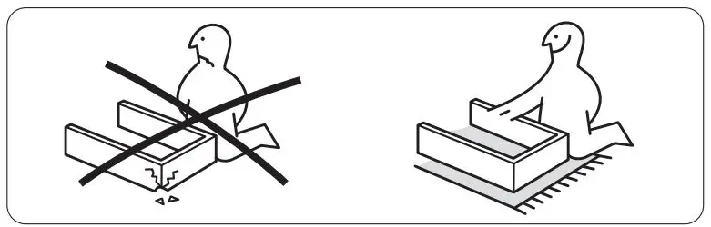 IKEA 103.321.22 EKET Cabinet Instruction Manual - set properly and assembled
