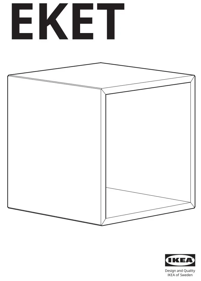 IKEA 103.321.22 EKET Cabinet Instruction Manual