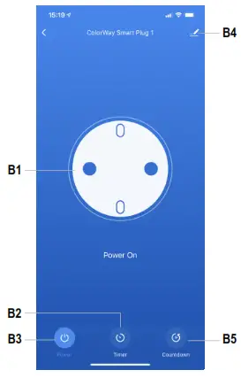 sygonix 2208106 SY RS 200 Smart Wi Fi Socket - Countdown