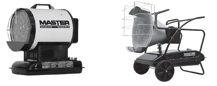 MASTER MH-80-OFR Kerosene Radiant Heater FIG 1