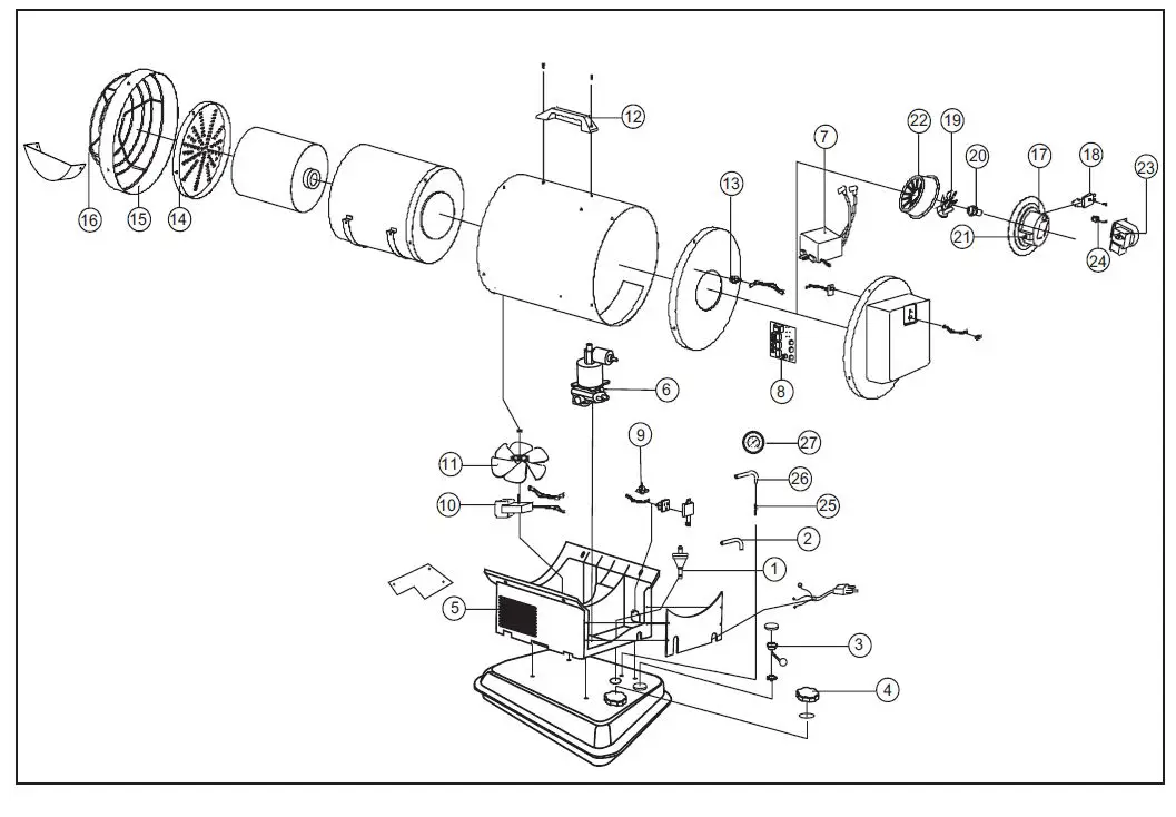 MASTER MH-80-OFR Kerosene Radiant Heater FIG 19