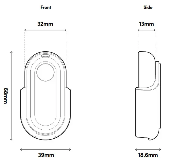 igloohome IEF1 Key Fob- Specifications