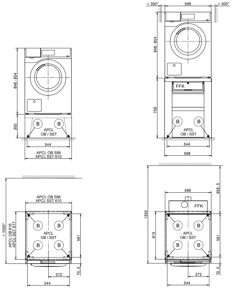 Miele PWM 506 DV Mopstar 60 Washing Machine - Installation 3