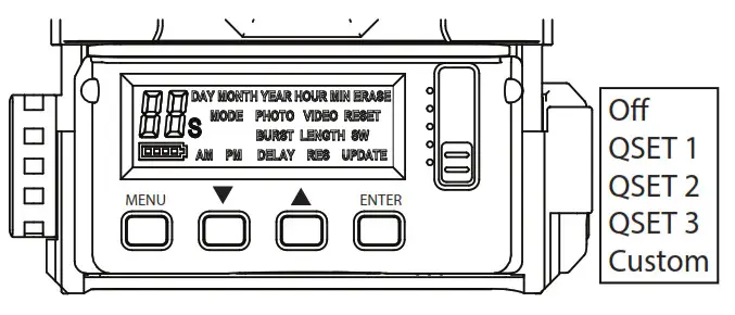 STEALTH CAM STC-QS20 Digital Scouting Cameras- Camera Configuration
