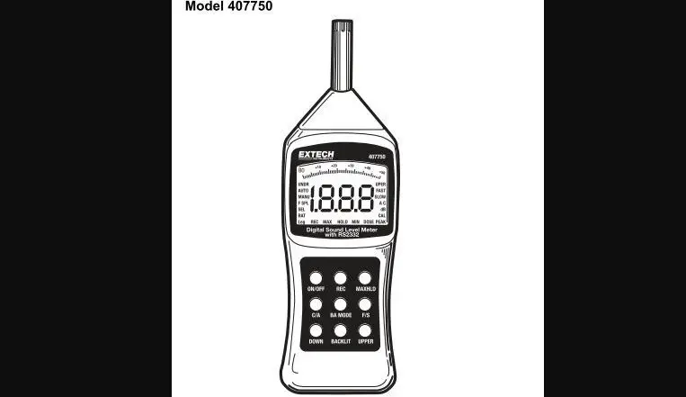 Extech Digital Sound Level Meter User Manual