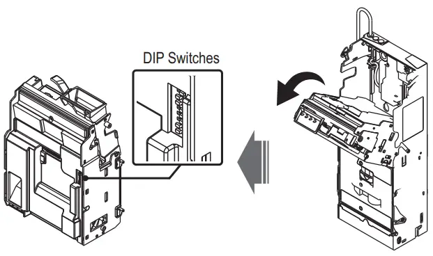 iCT CC6100 Series Coin Changer - DIP Switch Setting