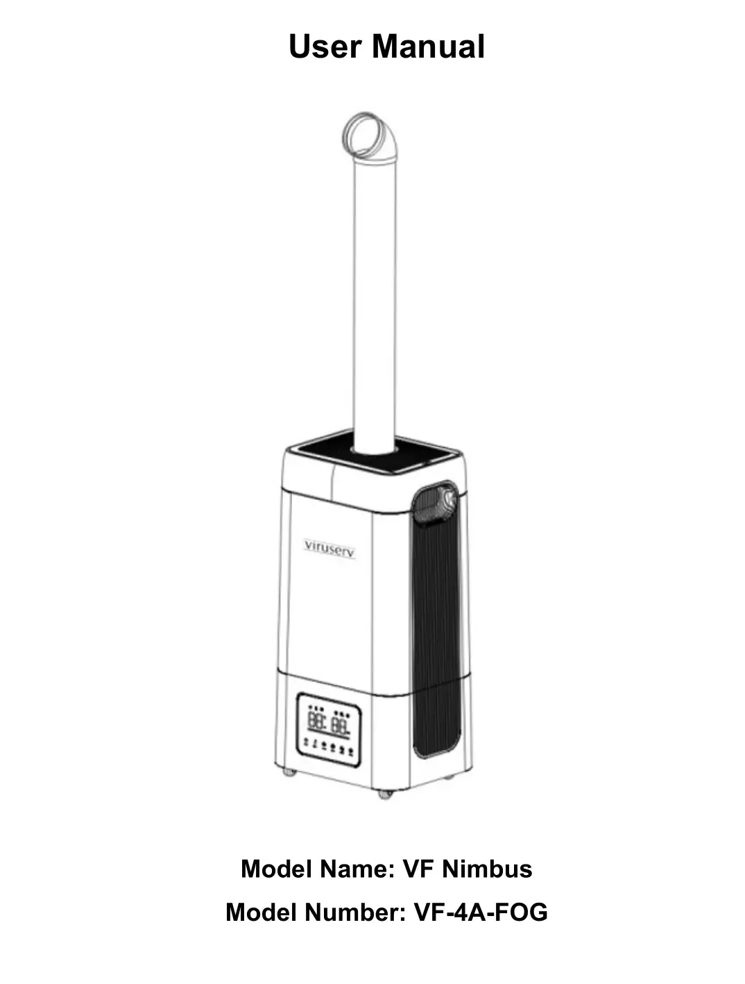 viruserv VF-4A-FOG VF Nimbus Four Atomizer Fogger User Manual