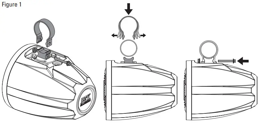 MTX AUDIO MUD65PL Cage Mount Speaker With RGB LEDS - Figure 1