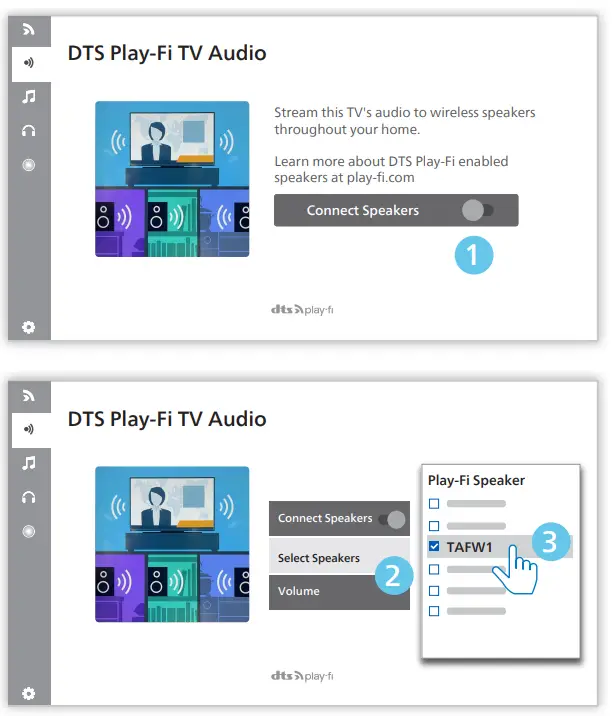 PHILIPS FW1 Wireless Subwoofer and Speaker - app 1