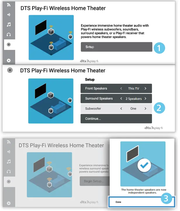 PHILIPS FW1 Wireless Subwoofer and Speaker - app