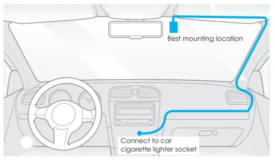 VIOFO A129 Duo Full HD 1080P Front and Rear Camera - windshield