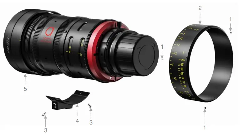 angenieux 37-102FF Optimo Ultra Compact 37-102mm Zoom Lens User Manual - SWAPPING PROCEDURE