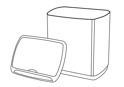 Kraus KTCS 10 Automatic Sensor Trash Can - All Parts