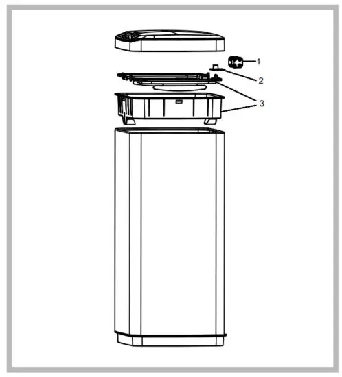 Kraus KTCS 10 Automatic Sensor Trash Can - Parts 2