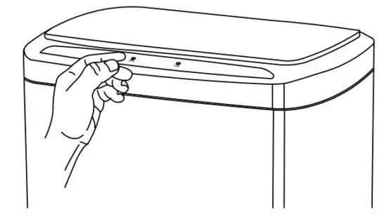 Kraus KTCS 10 Automatic Sensor Trash Can - Touch Button