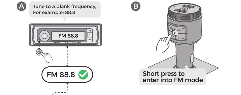 OCTESO 2022 Bluetooth FM Transmitter for Car - Manual Tuning 1