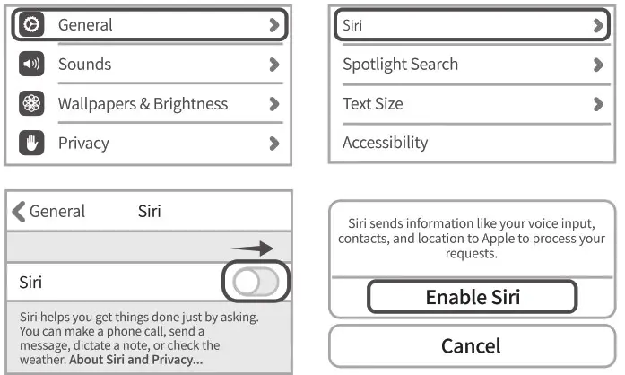 OCTESO 2022 Bluetooth FM Transmitter for Car - Turn On Siri Settings on your Phone