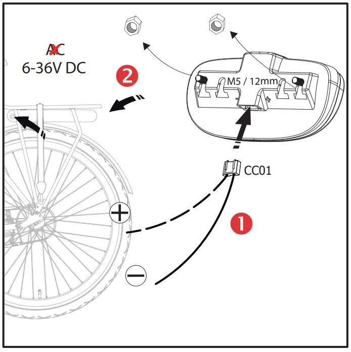 spanninga DUXO E-BIKE Bicycle Lights - fig1