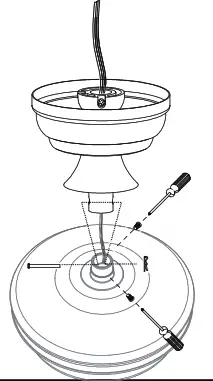 COSTWAY ES10055US 52 Inch Ceiling Fan Lamp - downrod