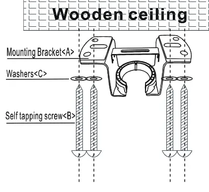 COSTWAY ES10055US 52 Inch Ceiling Fan Lamp - hanging