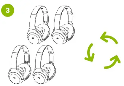 Avantree WSHT D6129-RX Wireless Headphone - Connect 3
