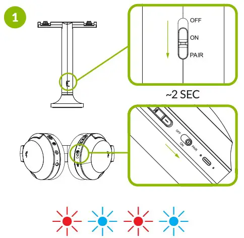 Avantree WSHT D6129-RX Wireless Headphone - Connect