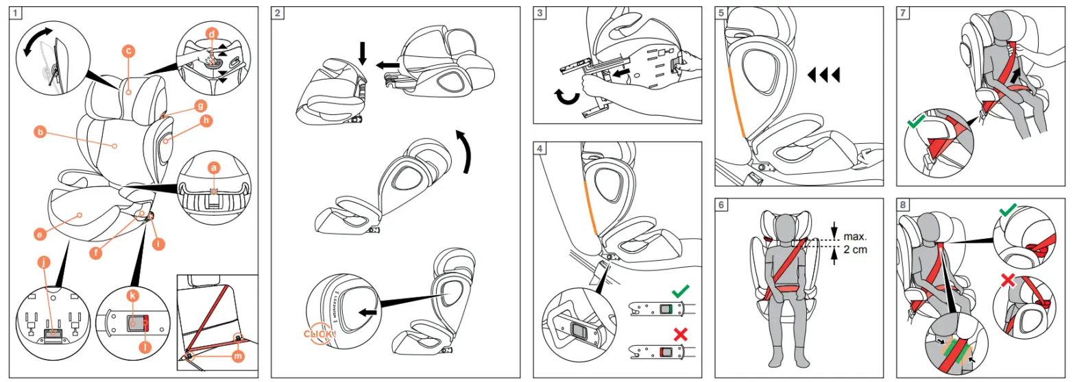 cybex UN R44 04 15 36 kg Solution Z Fix Child Seat - fig1