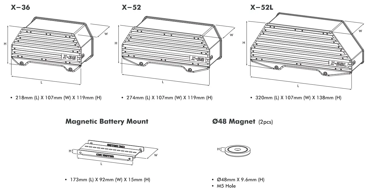 CYC MOTOR X Series X 36 Batteries for Electric Bikes - fig 3