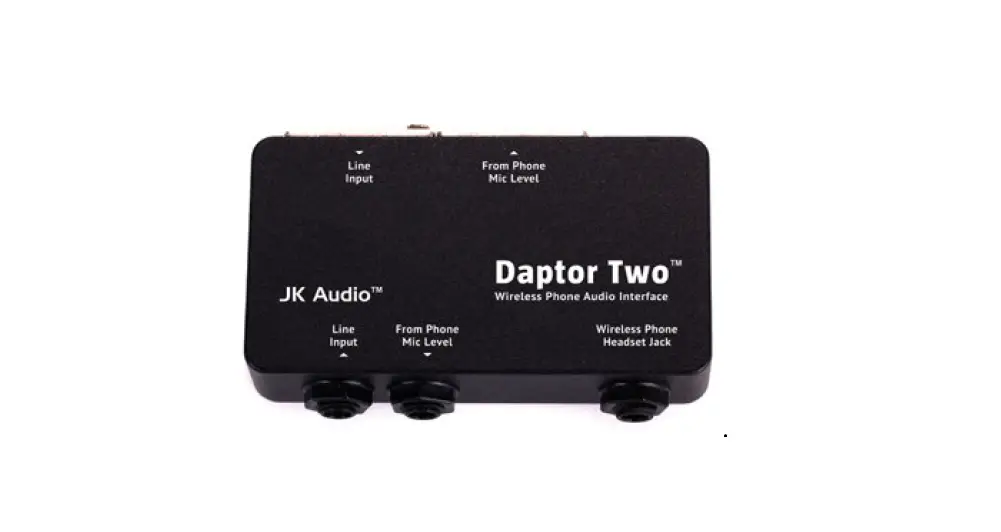 Jk Audio Daptor Two Wireless Phone Audio Interface User Guide Jk Audio Daptor Two Wireless Phone Audio Interface User Guide