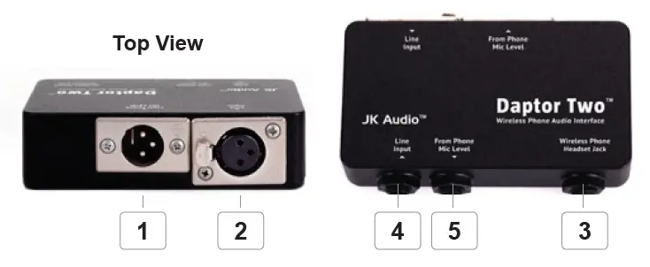 JK Audio Daptor Two Wireless Phone Audio Interface fig 1