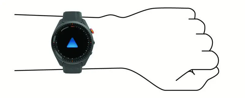 GARMIN Golf Watch Wearing the Device