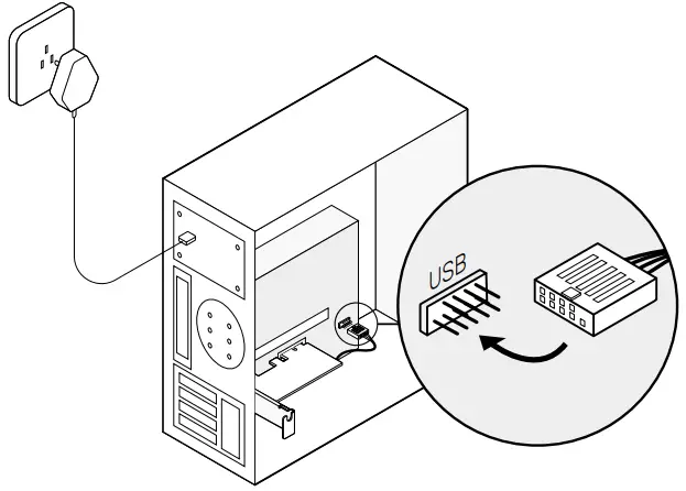tp-link AXE5400 Wi Fi 6E Bluetooth 5 2 PCIe Adapter Archer - USB connector
