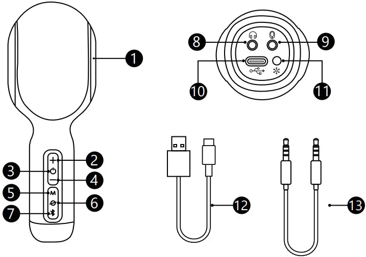 STAGE sound Stage SingFree Karaoke Microphone System - DIAGRAM