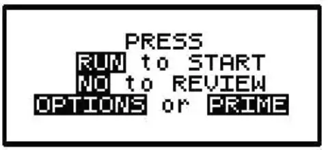 MOOG Curlin 6000 PCA THERAPY Ambulatory Infusion Pump - “RUN TO START” SCREEN