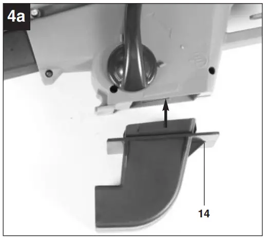 Mounting the debris bag
