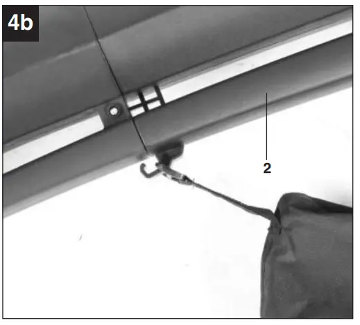 Mounting the debris bag