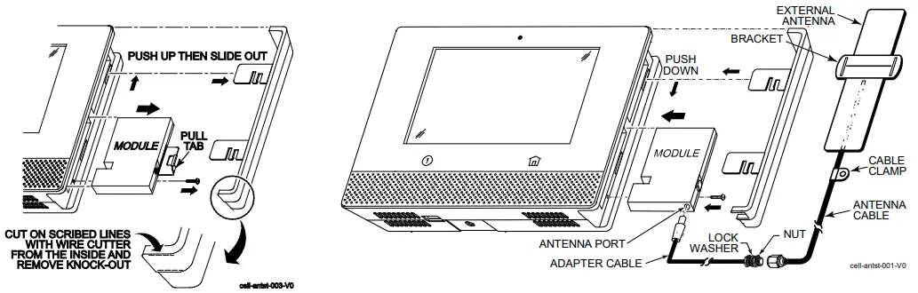 Honeywell AlarmNet CELL-ANTST Indoor Fixed Length Antenna 1