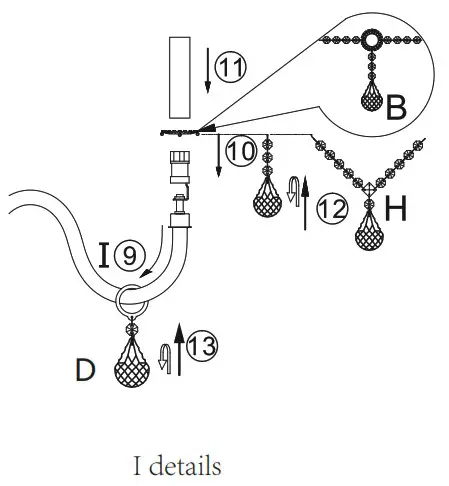Paul Neuhaus 3081 97 Gracia Traditional Champagne Chandelier - overview 3