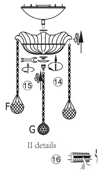 Paul Neuhaus 3081 97 Gracia Traditional Champagne Chandelier - overview 4