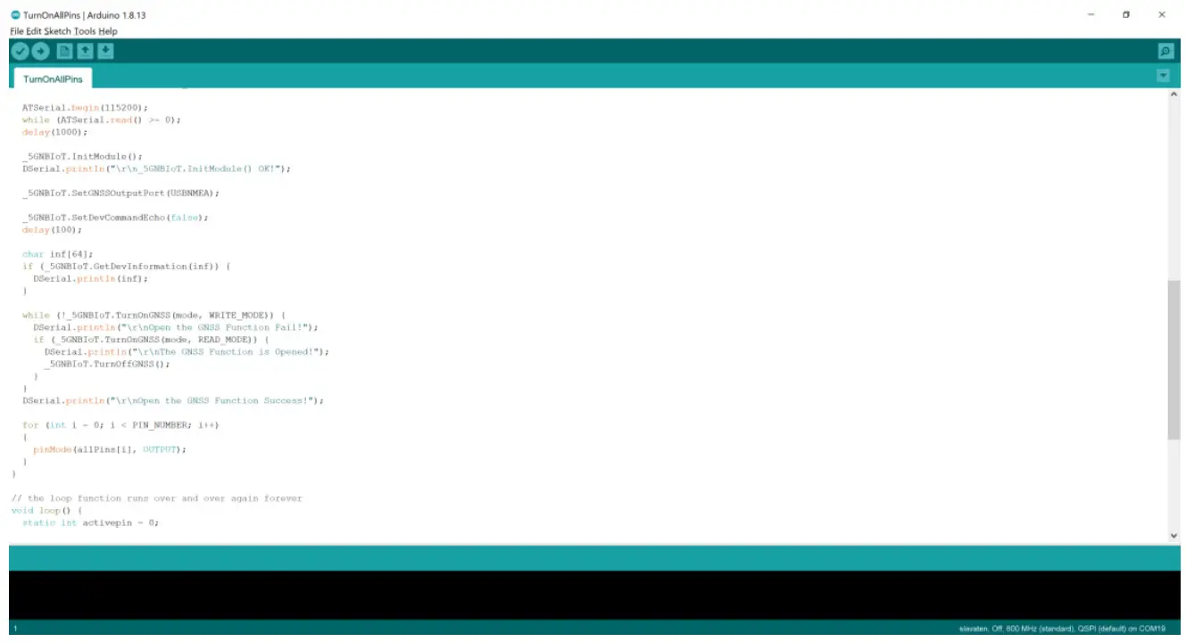 5GHUB BG95-M3 USB Dongle - Arduino IDE 7