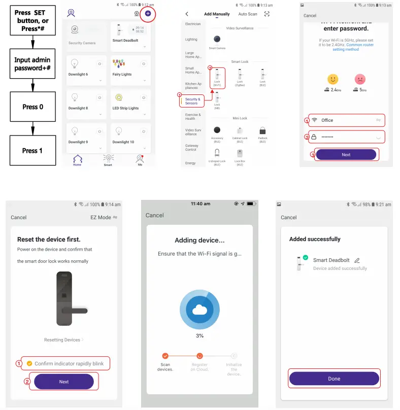Pairing Lock to the APP