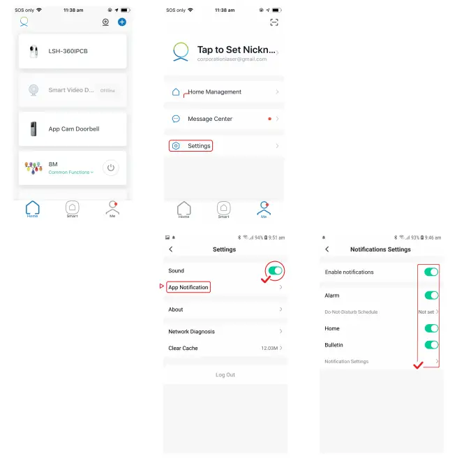 Recommended APP Settings