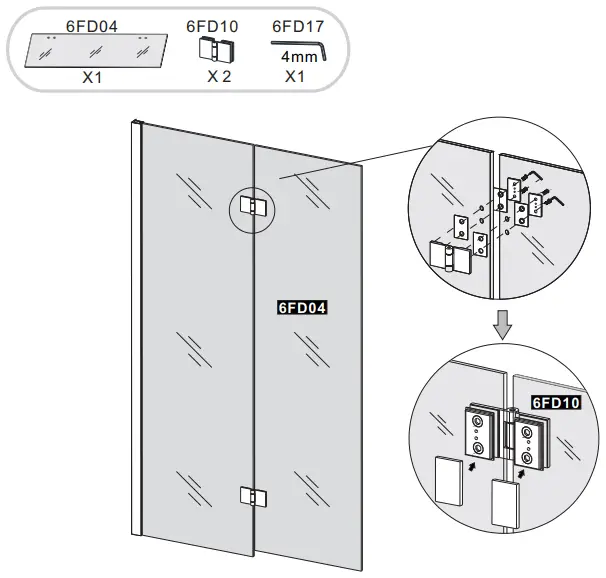 ella-E-TIDY611630-BT-Tidy-black-55x39-2-Panel-Bath-Screen-9