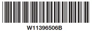 Whirlpool WML55011HW Microwave Hood Combination bar code